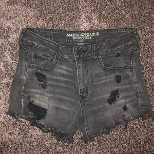 American eagle black shorts